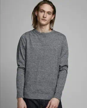 JACK & JONES Male Strickpullover mit Rundhals Einfarbig in vers. Größen für 15€ (statt 19,99€)