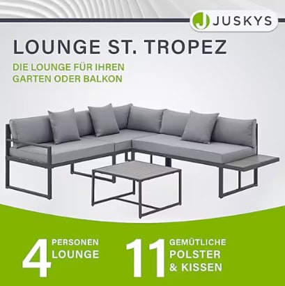 Juskys Gartenmöbel Lounge St. Tropez Set