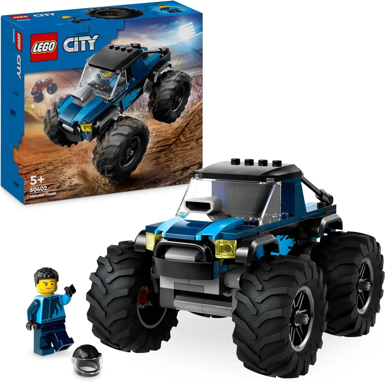 Lego City Blauer Monstertruck, Offroad-Auto-Spielzeug