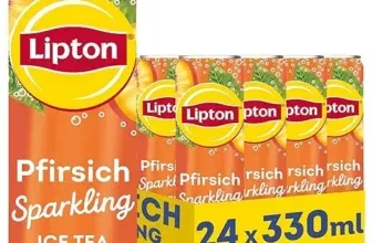 Lipton Eistee mit Kohlensäure und Pfirsich