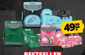 MUWO Kinder Schulranzen Set 5-teilig