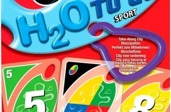 Verpackung des UNO H2O To Go Kartenspiels mit wasserfesten Karten und Karabinerhaken