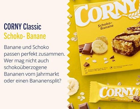 Corny Schoko-Banane Müsliriegel