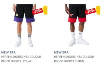 New Era NBA Colour Block Lakers oder Bulls Shorts