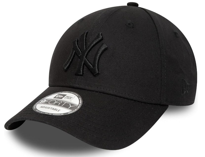 New-Era-New-York-Yankees-Mlb-League-Essential-Black-On-Black-9Forty-Cap-One-Size-Amazon-De-Fashion