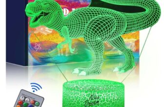 Nice-Dream-Dino-Nachtlicht-für-Kinder-3D-Illusion-Lampe-Kinderzimmer-LED-Licht-Fernbedienung-16-Farbwechsel-Dimmbar-