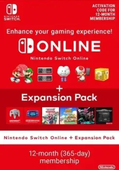 Nintendo Switch Online Mitgliedschaft eShop für 12 Monate + Erweiterungspaket