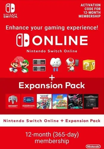 Nintendo Switch Online Mitgliedschaft Eshop Für 12 Monate + Erweiterungspaket