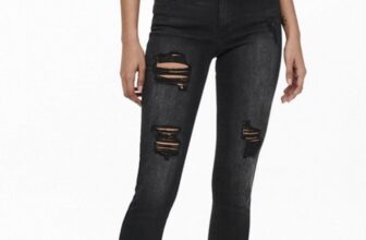 Only-Damen-Blush-Skinny-Jeans-Verwaschenes-Schwarz