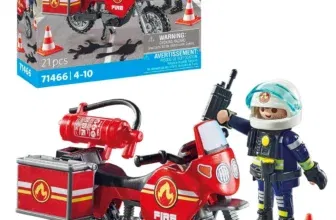 PLAYMOBIL Action Heroes 71466 Feuerwehrmotorrad am Unfallort