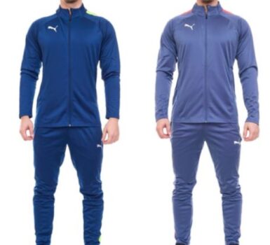 PUMA-Teamliga-Herren-Trainings-Anzug-trendiger-Sport-Anzug-mit-dryCELL-Technologie-658525-in-Blau-mit-verschiedenen-Detail-Farben