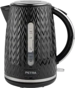 Petra PT3864BLKVDEEU10 Chevron Elektrischer Wasserkocher (1,7 Liter, 2.200 Watt)