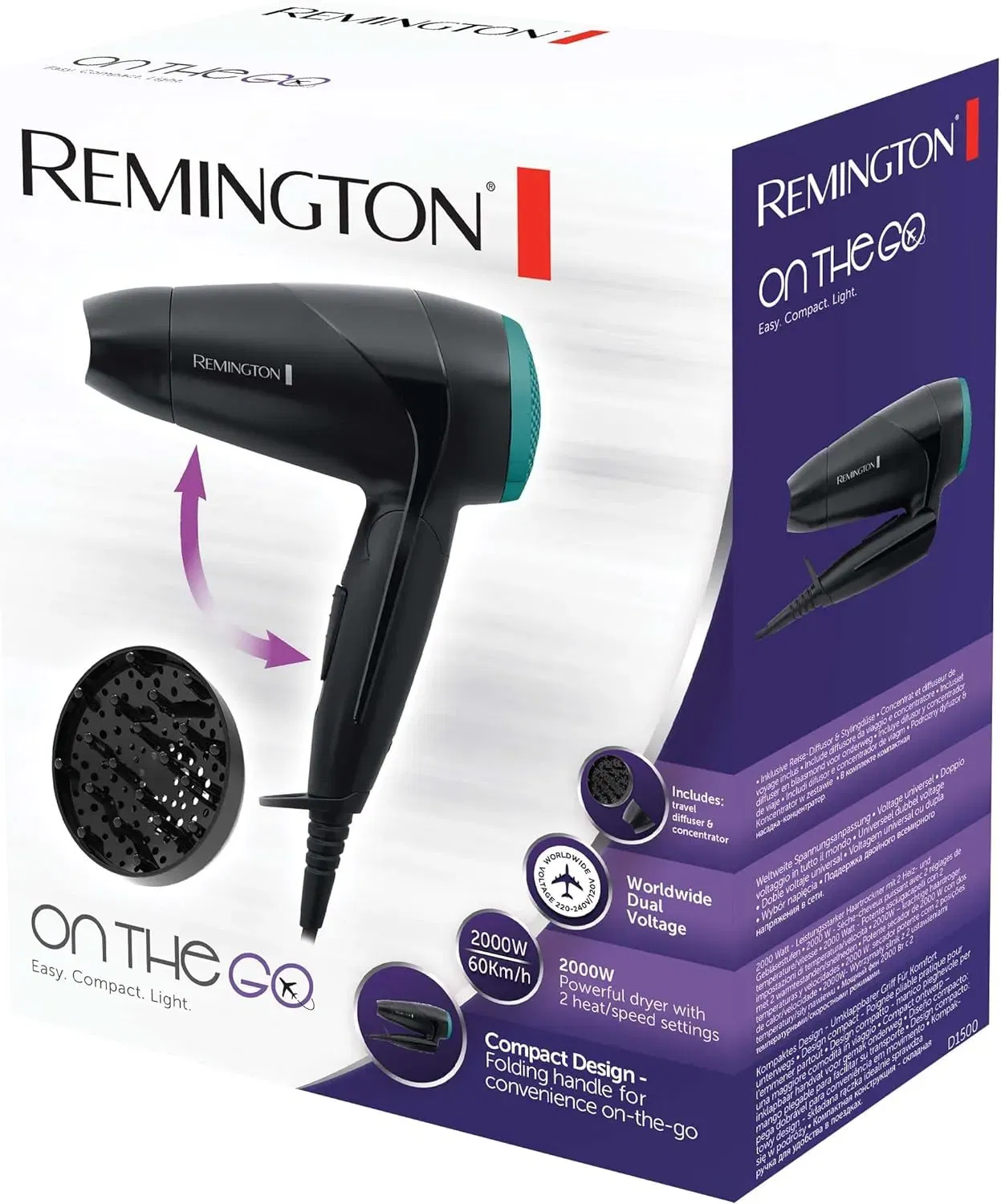 Remington Haartrockner D1500 Verpackung