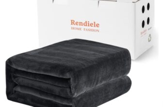 Rendiele-Flauschige-Decke-125x150cm-Warme-Kuscheldecke-Winter