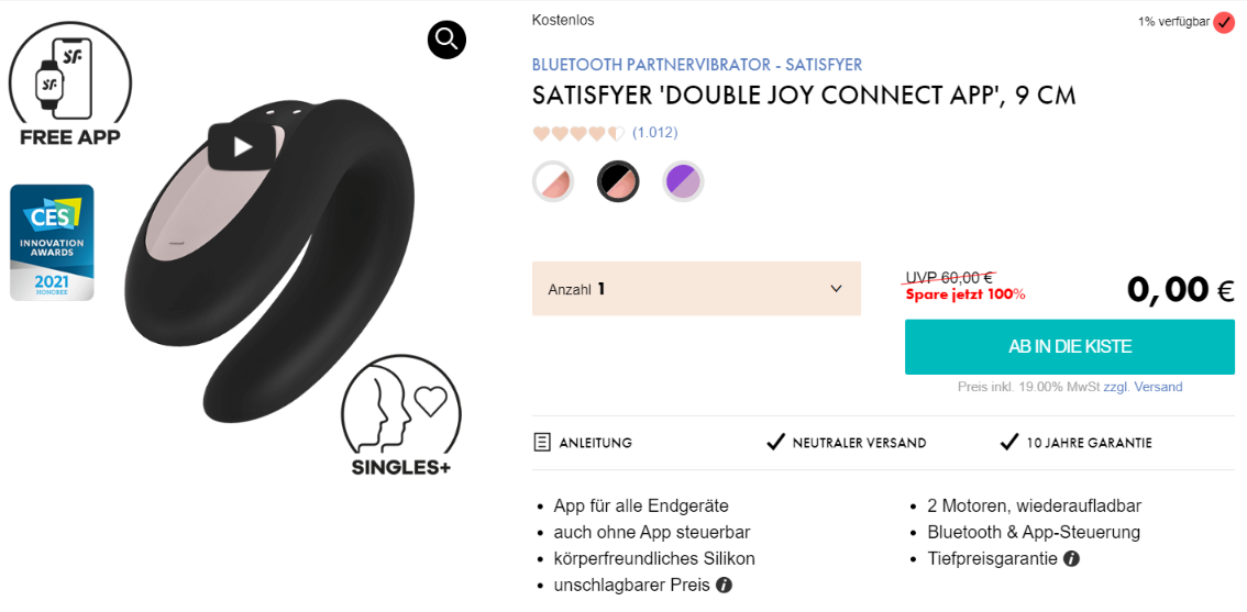 Satisfyer Double Joy Partnervibrator