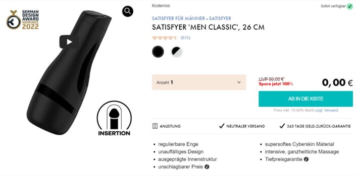 Satisfyer Men Classic Masturbator