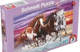 Schmidt Spiele (56356) Horse - Wildes Pferde-Trio Kinderpuzzle (200 Teile)