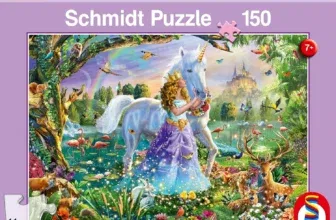 Schmidt Spiele Puzzle 56307 Prinzessin mit Einhorn und Schloß (150 Teile) Kinderpuzzle