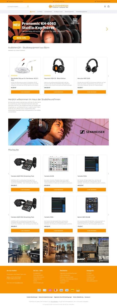 Screenshot Audiohero24.De