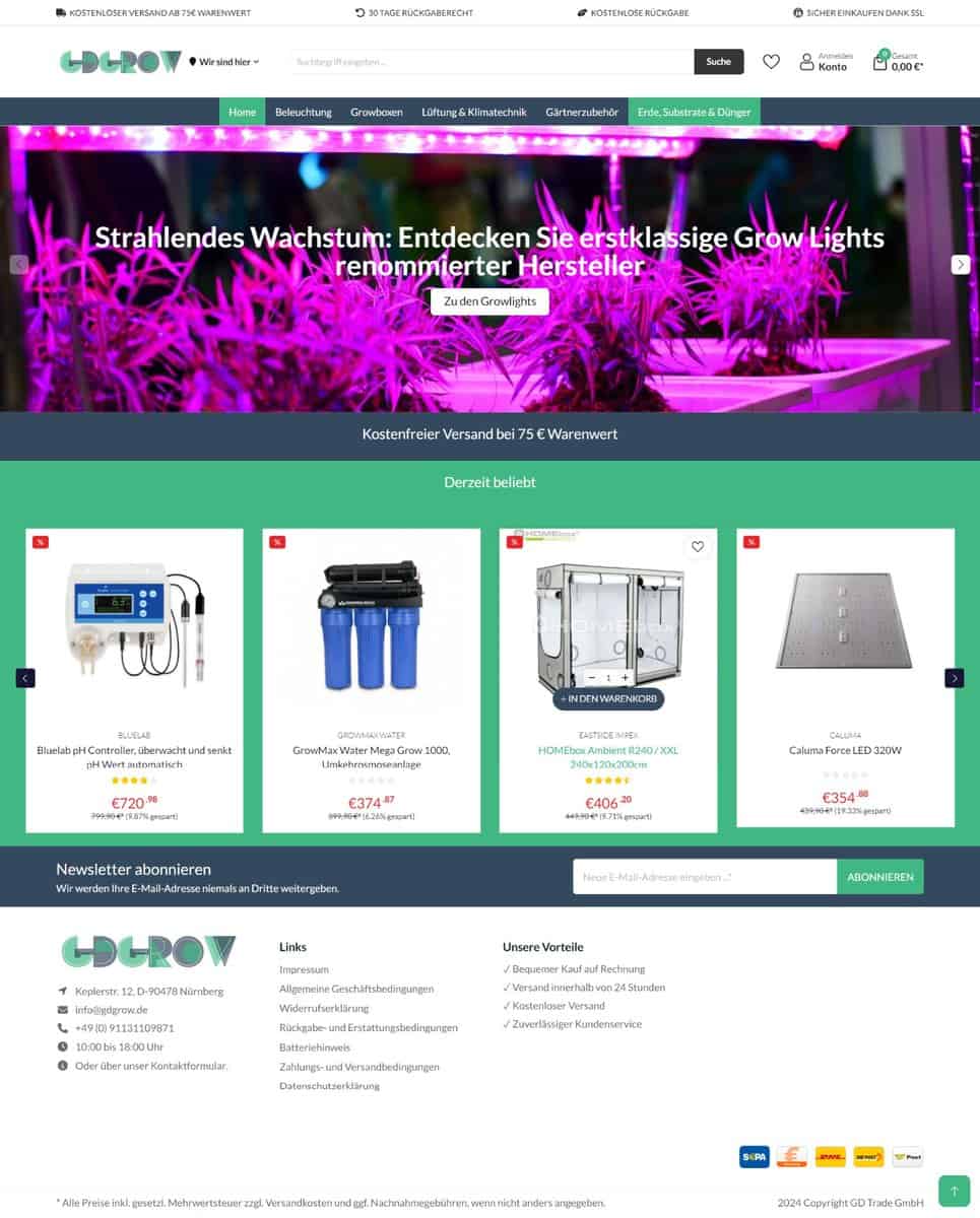 Screenshot Gdgrow.de