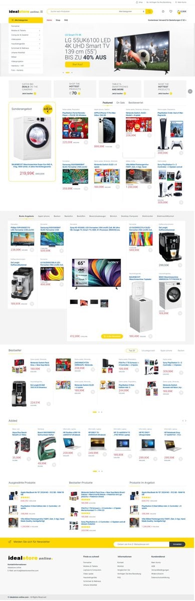 Screenshot Idealstoreonline Com