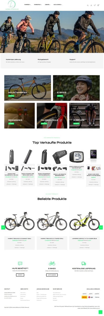 Screenshot Leonas-Bikehouse Com