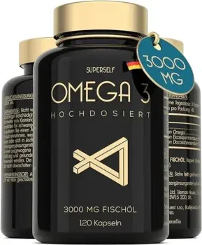 SuperSelf Omega 3 Kapseln Hochdosiert 3000mg