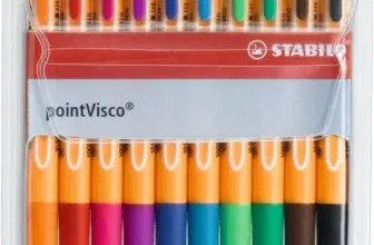 Tintenroller - STABILO pointVisco - 10er Pack - mit 10 verschiedenen Farben