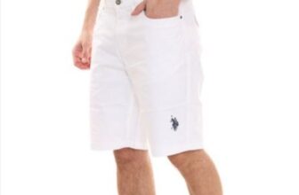 U-S-POLO-ASSN-Abel-Herren-Chino-Shorts-nachhaltige-Baumwoll-Bermuda-157-59799-52940-401-Weiß