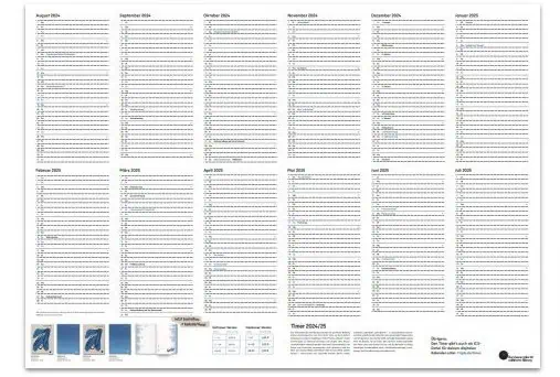 Gratis: Wandkalender Timer 2024/2025 🗓️
