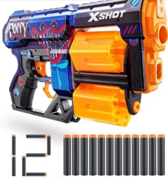 XShot-36651-X-Shot-Skins-Dread-Poppy-mit-12-Darts-Schaumstoffdart-Blaster-Amazon-de-Spielzeug