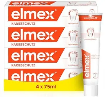 elmex Zahnpasta Kariesschutz 🦷✨ 4x75ml ab 9,58 € (Prime) statt 15,80€