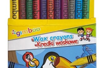 gimboo-Wachsmalkreiden-Wachsmalstifte-12-Stück-Mischfarben-Nicht-Kklebrig-Staubfrei-Nicht-Bröckelig-Jeder-Buntstift-ist-in-Papier