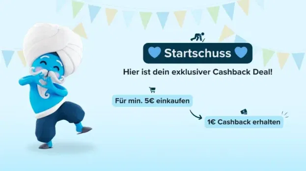 1 € Cashback auf einen Einkauf deiner Wahl