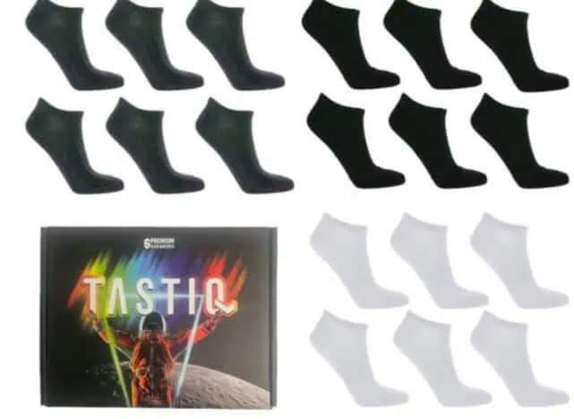 36 Paar TASTIQ Sneaker Socken 🧦für 30,00 € (statt 60,00 €)