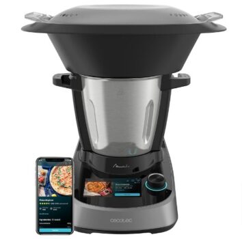 Amazon-de-Cecotec-Multifunktionsküchenroboter-Mambo-Touch-1600-W-37-Funktionen-5-Zoll-TFT-Touchscreen-mit-integriertem-Rezeptbuch-3-3-Liter-Fassungsvermögen-App-Waage-und-Edelstahlkrug