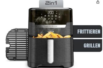 Amazon-de-Tefal-EY5058-Easy-Fry-Grill-Heißluftfritteuse-2-in-1-Technologie-Air-Fryer-und-Grill-Digitales-Display-4-2-Liter-für-6-Portionen-8-Kochprogramme-energiesparend-ohne-Öl-Schwarz-XL