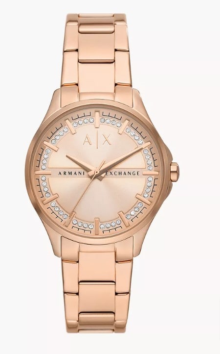 Armani-Exchange-Uhr-3-Zeiger-Werk-Edelstahl-Roségoldfarben-Ax5264-Watch-Station