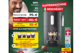 CoffeeB Kaffeemaschine effektiv gratis