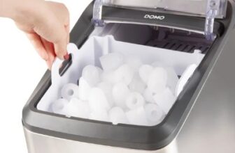 Domo-Pro-Ice-Maestro-DO9247IB-Eiswürfelbereiter-silber-grau
