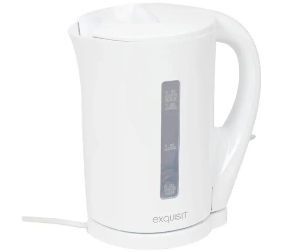 Exquisit WK3101 Wasserkocher in weiß – 1,7 l für 4,99€ inkl. Versand