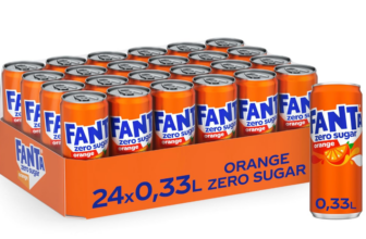 Fanta Zero Orange - fruchtig-spritzige Limonade mit klassischem Orangen-Geschmack - ohne Zucker und