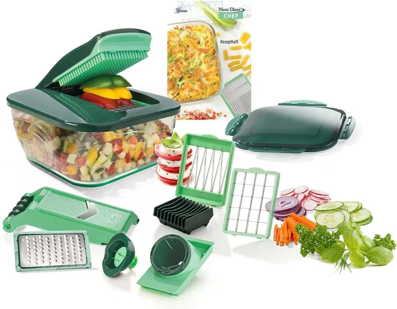 Genius Nicer Dicer Chef (15 Teilig) Gemüseschneider