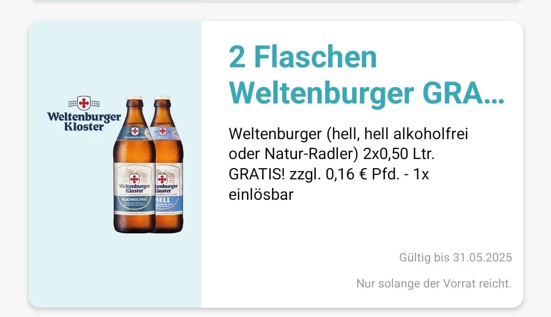 WhatsApp Image 2024-06-16 at 18.27.57 Schnäppchen, Deals Und Rabattcodes Des Tages - Gratis 2 Flaschen Weltenburger