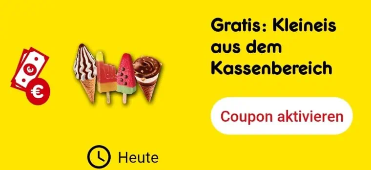 Gratis Kleineis bei Netto MD mit App 🍦