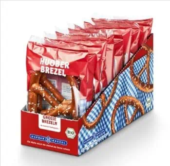 HUOBER Große Brezel, Brezelpack mit 10 Packungen à 2 Stück, 400g
