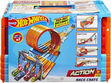 Hot Wheels Bahn Track Builder GKT87 Rennkiste