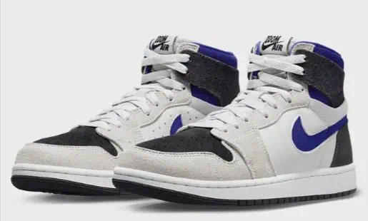 Nike JORDAN WMNS Air Jordan 1 Zoom CMFT 2 neutral grey/concord/off noir/white für 80,00 € inkl. Versand (statt 152,95 €)