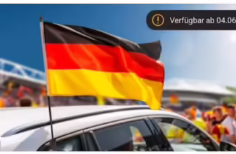 Kostenlose Autofahne
