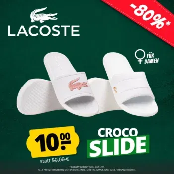 Lacoste Croco Slide Damen Badelatschen